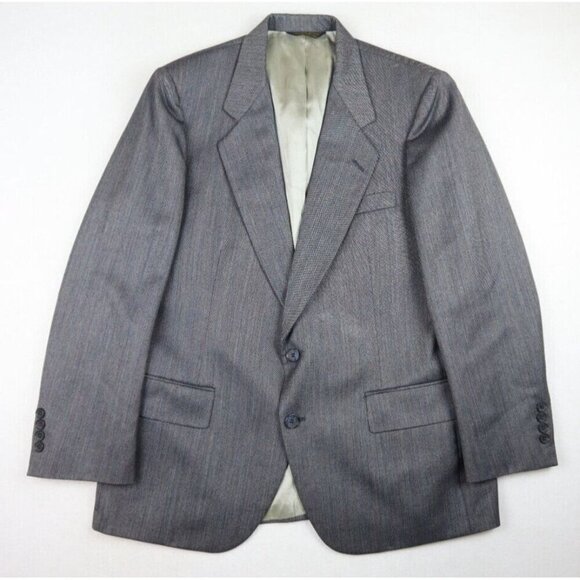 VINTAGE SANSABELT JAYMAR - MEN'S GRAY SUIT - SIZE 42S, PANTS SIZE 38 X 27.5 - Picture 4 of 16